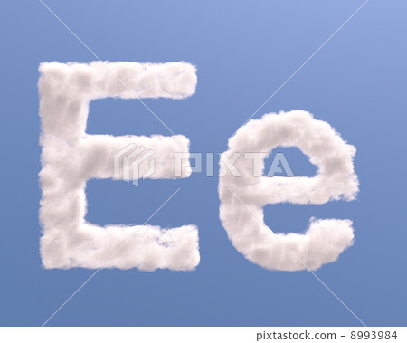 Letter E cloud shape 8993984