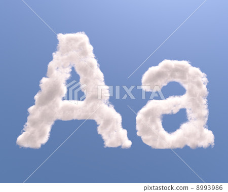 Letter A cloud shape Letter A cloud shape 8993986