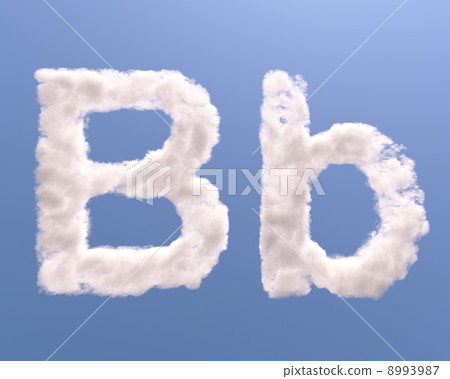 Letter B cloud shape Letter B cloud shape 8993987
