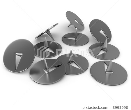 Few metal thumbtacks Few metal thumbtacks 8993998