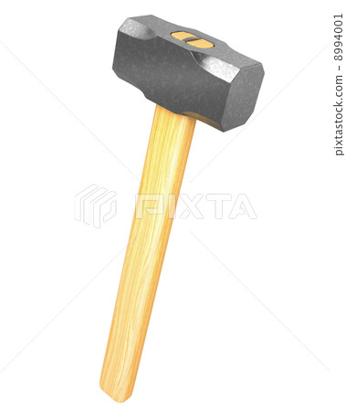 Metal sledge hammer isolated 8994001