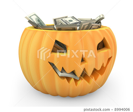 Holiday pumpkin jack lantern full of dollars Holiday pumpkin jack lantern full of dollars 8994006
