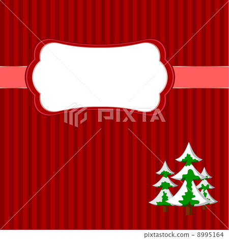 Christmas frame with firs 8995164