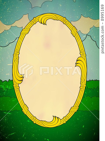 Elliptic deco frame Elliptic deco frame 8995169