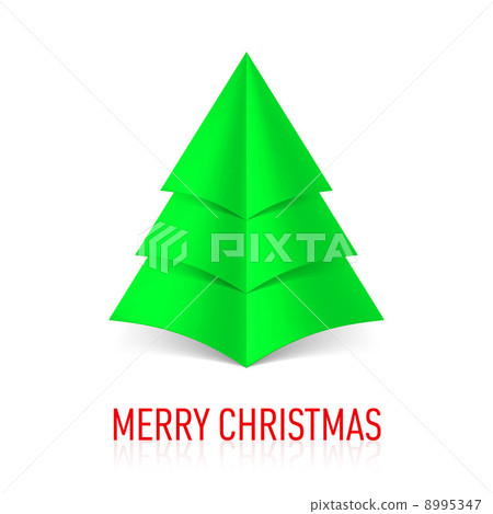 Paper Christmas tree. Paper Christmas tree. 8995347