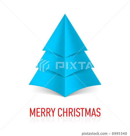 Paper Christmas tree. Paper Christmas tree. 8995348