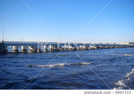 Enoshima Ohashi seen from Enoshima side 8997133