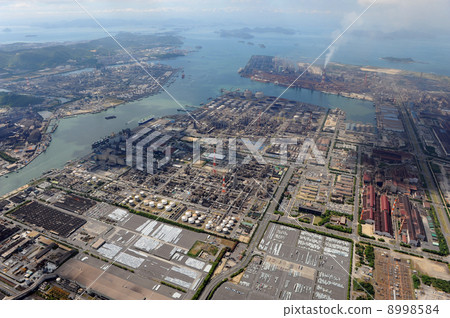 Aerial photograph of Mizushima Rinkai industrial area 8998584
