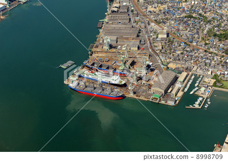 Aerial view of shipyard of Onomichi 8998709