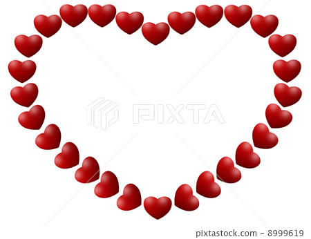heart frame made from mini heart heart frame made from mini heart 8999619
