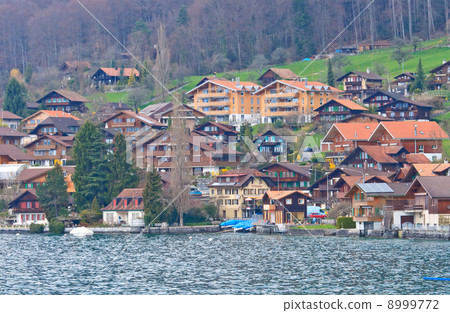 Village around Lake of Thun Switzerland Village around Lake of Thun Switzerland 8999772