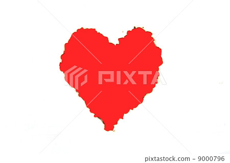 paper with burnt in heart shape 9000796
