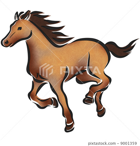 水彩奔馬 水彩奔馬 9001359