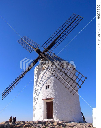 Windmill, Spain, La Mancha, La Mancha, La Mancha, Madrid, blue sky, large sky 9003102