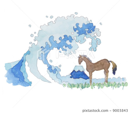 Waves and horses 9003843