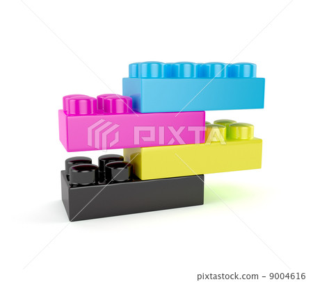 Plastic cmyk toy blocks Plastic cmyk toy blocks 9004616