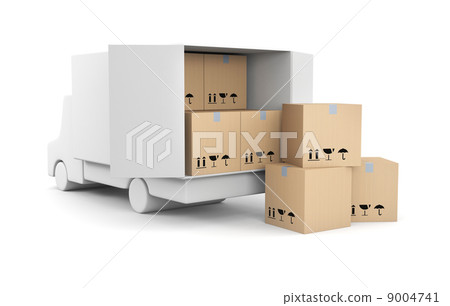 Truck with boxes Truck with boxes 9004741