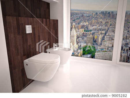 Modern interior of bathroom Modern interior of bathroom 9005282