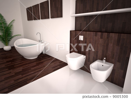Modern interior of bathroom 9005300