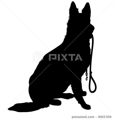 Shepherd with Leash 9005309