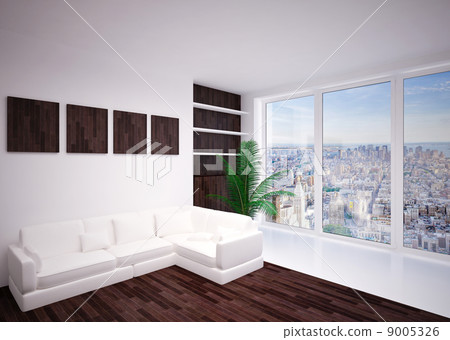 Modern interior living room, lounge 9005326