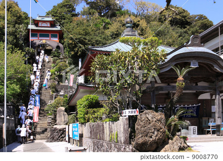 Shikoku Shrine Plant No. 25 Buddhist Tsugata Temple Stone steps and the bell tower gate cum-gate, Daishodo 9008770