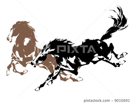 Japanese painting horse 9010891