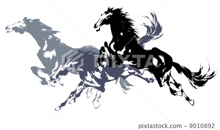 Japanese painting horse 9010892