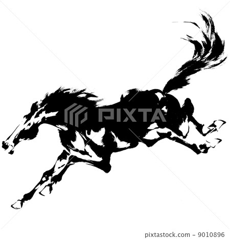 Japanese painting horse 9010896