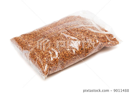 buckwheat in a transparent bag buckwheat in a transparent bag 9011488