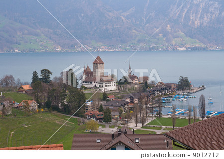 Lake thun at Spiez Switzerland 9012712