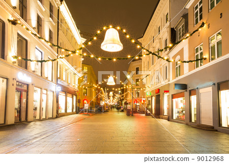 Oslo Downtown at Night 9012968