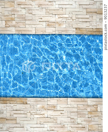 modern brick pavement with pool edge background 9013237