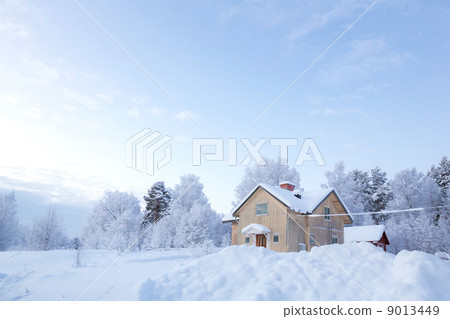 Winter landscape Sweden 9013449
