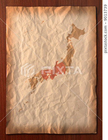 vintage Japan map paper paper vintage Japan map paper paper 9013739