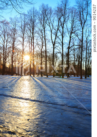 Vigeland park winter Oslo Norway 9014287