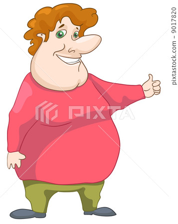 Cheerful Chubby Man Cheerful Chubby Man 9017820
