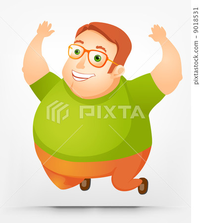 Cheerful Chubby Man Cheerful Chubby Man 9018531