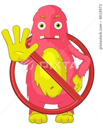 Funny Monster. Stop. 9018973