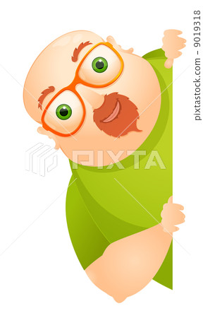 Cheerful Chubby Man 9019318