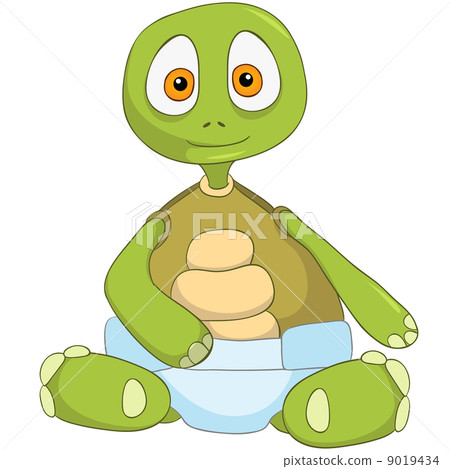 Funny Turtle. Baby. 9019434