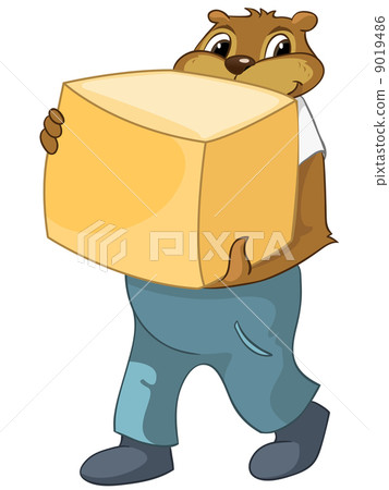 Cartoon Character Beaver 9019486