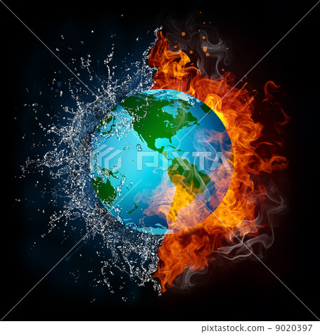 Globe in Flame and Water Globe in Flame and Water 9020397