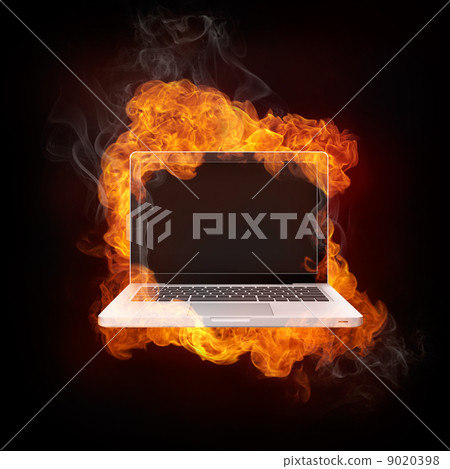 Laptop in Fire Laptop in Fire 9020398