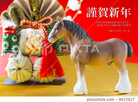 新年裝飾品和馬 9023827