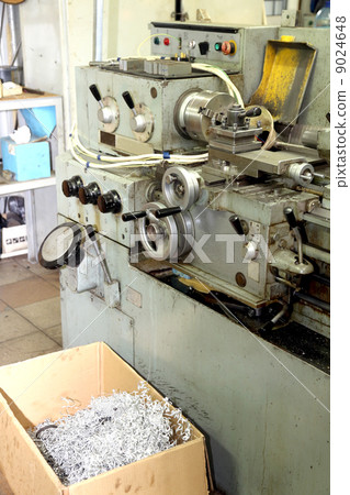 Old metal working lathe, made in the middle of the last century, Old metal working lathe, made in the middle of the last century, 9024648