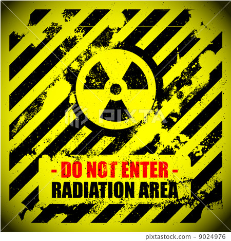 radiation warning radiation warning 9024976