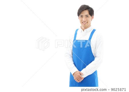 一個有圍裙的男人 9025871