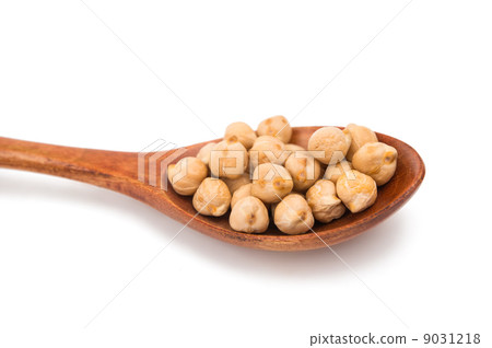 pulses in a wooden spoon isolated pulses in a wooden spoon isolated 9031218