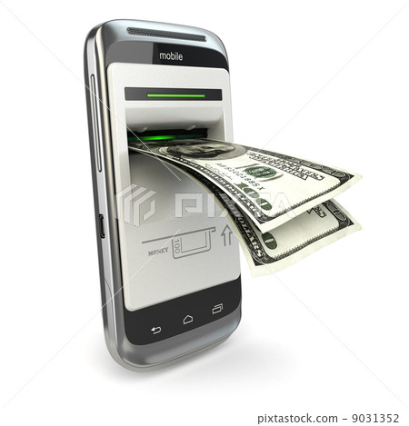 Mobile banking. Phone payment. Cellphone and dollar. Mobile banking. Phone payment. Cellphone and dollar. 9031352